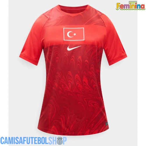 Camisa de time de futebol Turquia Replicas 1º Equipamento Feminina Mundo 2026 Manga Curta